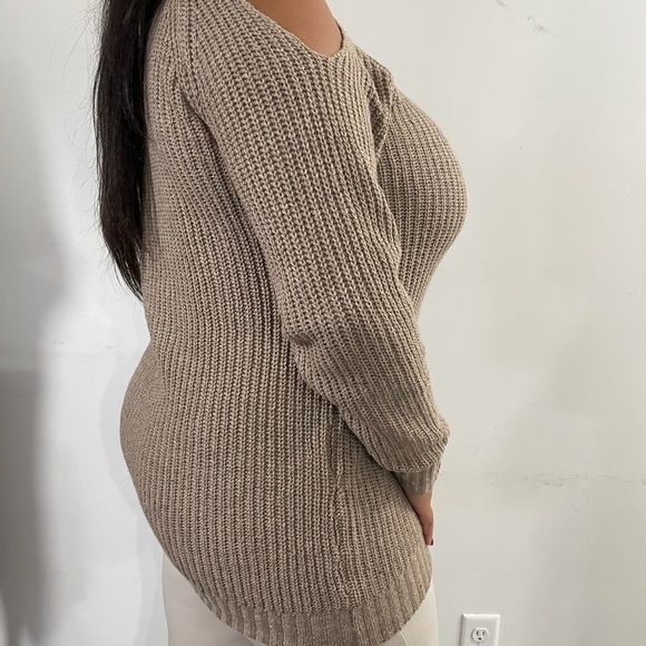 Sweatshirt perfect brown cream - Picture 4 of 5